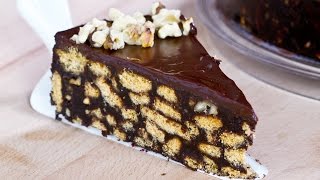 NoBake Chocolate Biscuit Cake Recipe [upl. by Serrano]