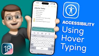 How to Use Hover Typing for Clearer Text Input in iOS 18 [upl. by Tallia]