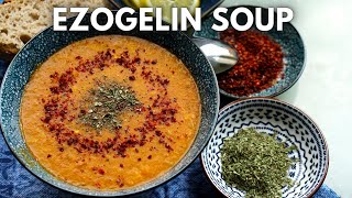 Ezogelin Soup  A mildly Spiced Hearty Mintflavored Lentil Soup [upl. by Dalton]