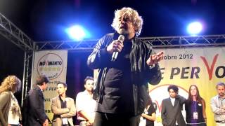 BEPPE GRILLO A PALERMO 25102012 34 PARTE MOVIMENTO 5 STELLE [upl. by Natty]