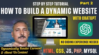Build a Dynamic Website with ChatGPT  Admin Panel CRUD Dynamic Homepage amp File Uploads  Part 2 [upl. by Alvin]