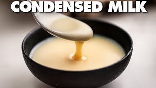 Homemade condensed milk  Condensed milk recipe milk dairy kitchen [upl. by Alehcim]