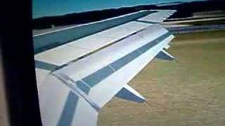 FS2004 Landing at KSEA A319wing view [upl. by Paderna]