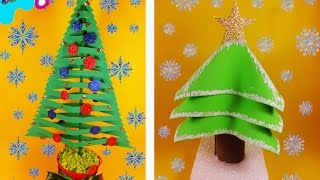 Pinos navideños de fomi 2 diseños diferentes ❅SUPERMANUALIDADES❅ [upl. by Elleiram]