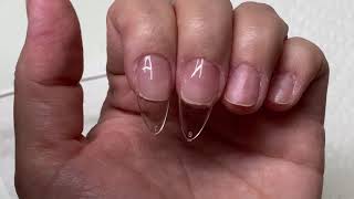 How To Kiara Sky Gelly Tips  Almond Medium [upl. by Labotsirc]