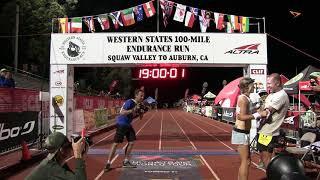 Lucy Bartholomew 2018 Western States 100 Finish [upl. by Peursem]