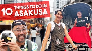 10 BEST Things to Do in ASAKUSA TOKYO [upl. by Nove]