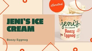 Jeni’s Ice Cream Review  Boozy Eggnog [upl. by Aicekal]