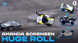 Amanda Sorensen has a BIG roll off the start  Extreme E [upl. by Anayra849]