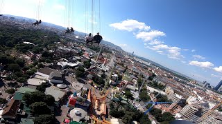 Funtime 117m StarFlyer Praterturm Prater Wien Vienna 2020 POV Onride [upl. by Anyar312]