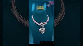 Peacock Design Open Close Setting Diamond Necklace  KothariJewelryUSA [upl. by Ailey480]