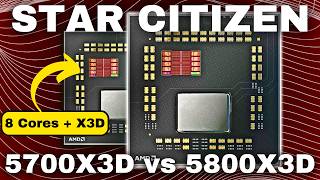 Star Citizen 5700X3D vs 5800X3D Tuned Max CPU Benchmark [upl. by Kindig]