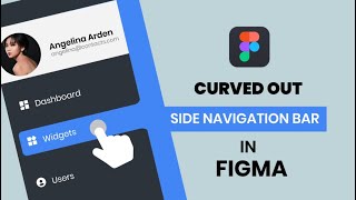 Curved Out Side Navigation Bar In Figma [upl. by Murry474]