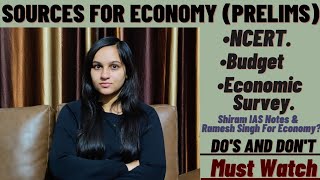 Sources For Economy PRELIMS  Civil Services Examination [upl. by Roanna954]