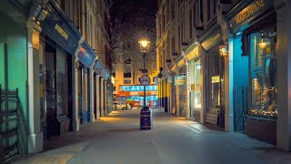 Walking Central London After Midnight Lonely City Streets Ambience [upl. by Imogen]