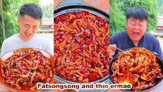 ❗Songsong Ermaos collection of delicious food its so exciting❗  Chinese food  mukbang [upl. by Karita]