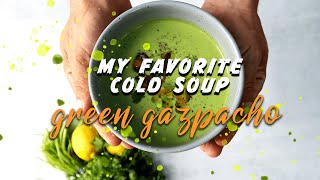 HOW TO MAKE GREEN GAZPACHO An Incredibly Easy Method Summer Soup [upl. by Tilla]