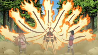 Sarada See the Nine Tails Power for the First Time [upl. by Einafit]