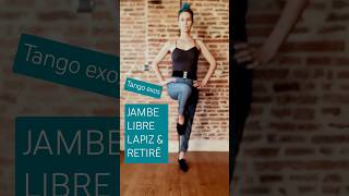 Jambe libre lapiz amp retiré  Tango exos [upl. by Guod]