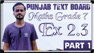 Grade 7 Maths PTB Chapter 2 Ex 23 Part 1 Rational Numbers [upl. by Cherianne]