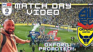 OXFORD UNITED WIN PROMOTION TO THE CHAMPIONSHIP Bolton Wanderers 02 Oxford United [upl. by Enyrehtac997]