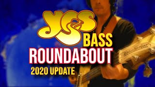 Yes  Roundabout Chris Squire bass cover HD remaster [upl. by Cardwell]