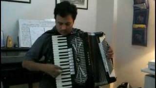 quotDekh ke Teri Nazarquot on Accordion from quotHowrah Bridgequotby Amit Vaidya [upl. by Seni]