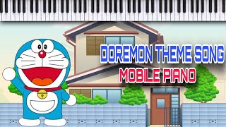 Doremon Theme Song ❤️  Mobile Piano 🎹 [upl. by Danete]