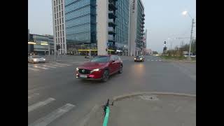 Gloomy Intersection in Bucharest Romania Spatial Audio 4K [upl. by Nerral]