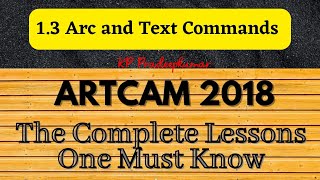 13 Arc and Text Commands in ArtCAM 2018  Now Carveco [upl. by Phillis]