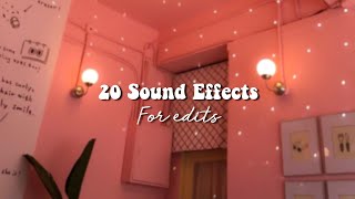 20 Sound Effects For Edits [upl. by Moya381]