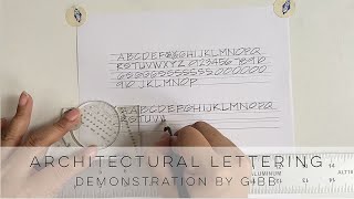 How to write in the architectural lettering style [upl. by Aiem]