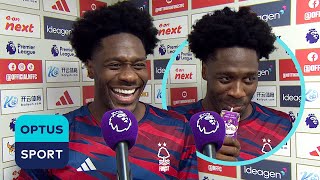 I was KNACKERED Ola Aina explains SCREAMER in hilarious interview 😂🧃 [upl. by Ahpla]