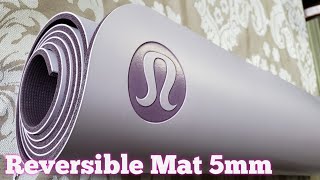 Lululemon Reversible Mat 5mm Lavender Dew Review  Worth It [upl. by Annamaria]