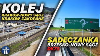 DK75 Brzesko Nowy Sącz Sądeczanka plany i kontrowersje Linia kolejowa Kraków  Nowy Sącz Zakopane [upl. by Hanni]