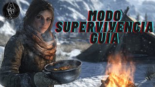 Skyrim Supervivencia Explicada 🔥 Mochila 🎒 Campamento ⛺ Frío 🥶 Fatiga y Hambre 🍲 [upl. by Ignatzia221]