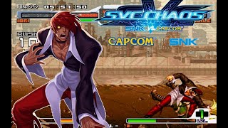 SNK vs Capcom SVC Chaos 60fps HardestOROCHI Iori No Lose ALL [upl. by Ecnatsnok]