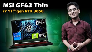 MSI GF63 thin i7 11th gen RTX 3050 review Buy or Not [upl. by Namrak]