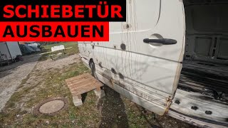 12 VW Crafter Umbau  Schiebetür demontieren [upl. by Giulietta]