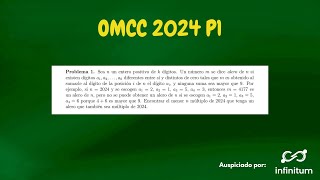 OMCC 2024 P1 Olimpiada Matemática de Centroamérica y el Caribe [upl. by Llenoil]