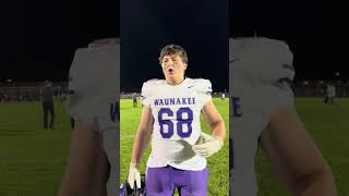 Owen Maier  Post game Interview Waunakee Football [upl. by Evangelina851]