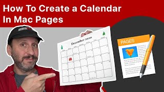 How To Create a Calendar In Mac Pages [upl. by Vance]