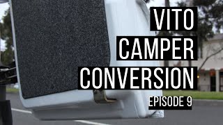 Mercedes Vito Camper vanlife Conversion Episode 9  Rear Doors Card Carpeting and Painting [upl. by Amandy]