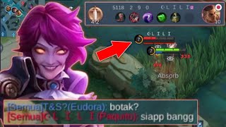 LOCK amp TENGILIN PAQUITO SIBOTAK SAMPAI KENA MENTAL  BUILD EUDORA TERSAKIT 2023  MOBILE LEGENDS [upl. by Mariel]