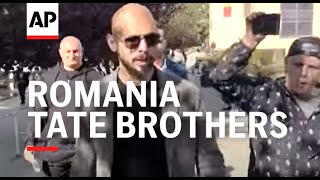 Tate Brothers took part on Monday at another hearing at Bucharest Tribunal in a session regarding th [upl. by Doroteya]