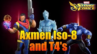 Astonishing XMen T4s and Iso8 Classes  Marvel Strike Force  MSF [upl. by Pliske]