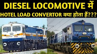 What is Hotel Load Convertor in Diesel Locomotive  What is Head End Power  Indian Railways [upl. by Leone]