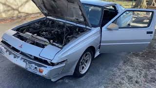 1987 Mitsubishi Starion ESIR walk around [upl. by Nylanaj749]