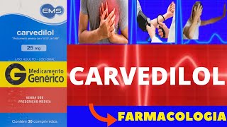 CARVEDILOL  PARA QUE SERVE COMO TOMAR COMO FUNCIONA EFEITOS COLATERAIS  TUDO SOBRE CARVEDILOL [upl. by Sudnak]