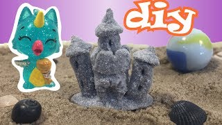 DIY Mini beach sandcastle  Hatchimal collEGGtibles [upl. by Solhcin]